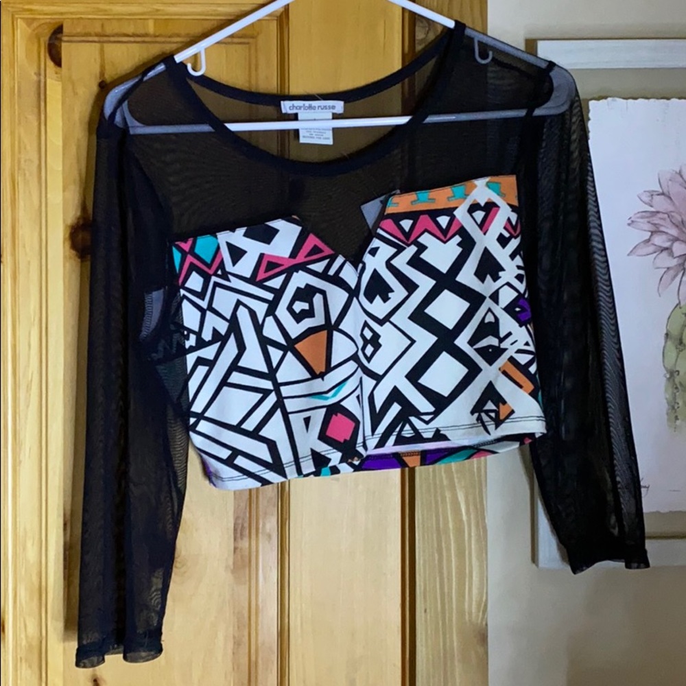 Aztec crop top